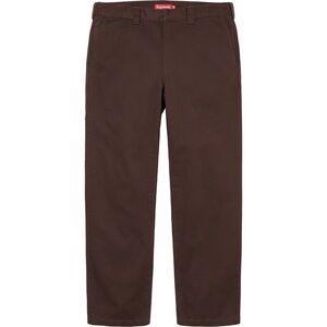 Supreme Work chino pants chocolate brown color size 30, 30” inseam